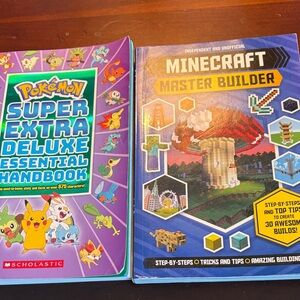 Scholastic Pokémon Handbook and Minecraft Master Builder Handbook, Paperback
